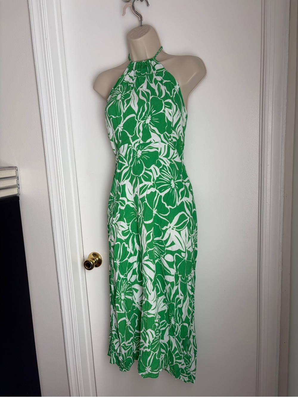 Revolve Faithful The Brand Green Palm Print MIDI Dress (Size Small / US 4)